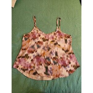 Torrid Size 1(14/16)Floral‎ Watercolor Ava Challis Boho Sleeveless Tank Top Cami